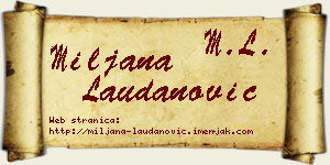 Miljana Laudanović vizit kartica
